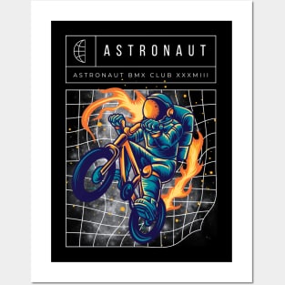 Astronaut BMXer Posters and Art